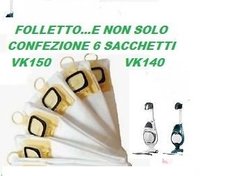 Sacchetti compatibili per scopa folletto VK 150-VK 140