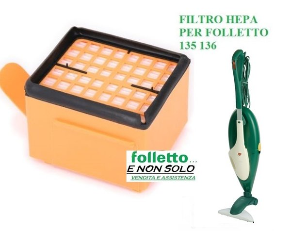Folletto Filtro Hepa Igenico per VK 135 136