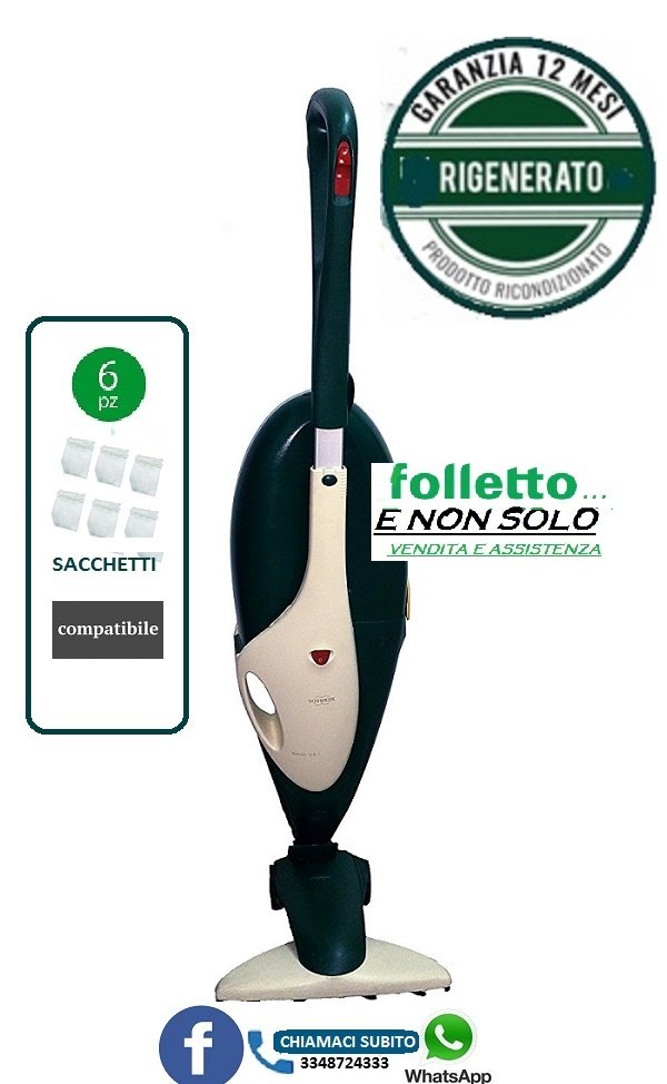 Aspirapolvere Folletto rigenerato VK 135 VK136 omaggio 6 sacchetti  compatibili garantito - FOLLETTOE NON SOLO